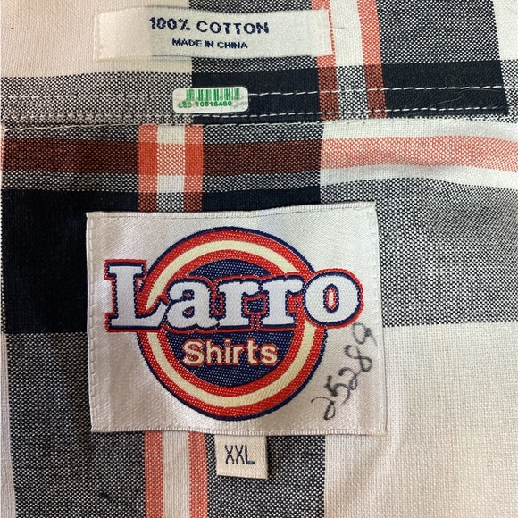 Larro Shirts Long Sleeve Button Up Men’s XXL - Picture 3 of 3